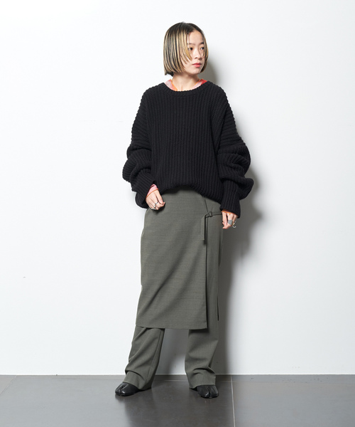 「CITYSHOP」 長袖ニット FREE ブラック レディース_画像9