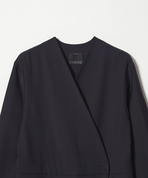 conte オールインワン アシンメトリー Vネック オールインワン