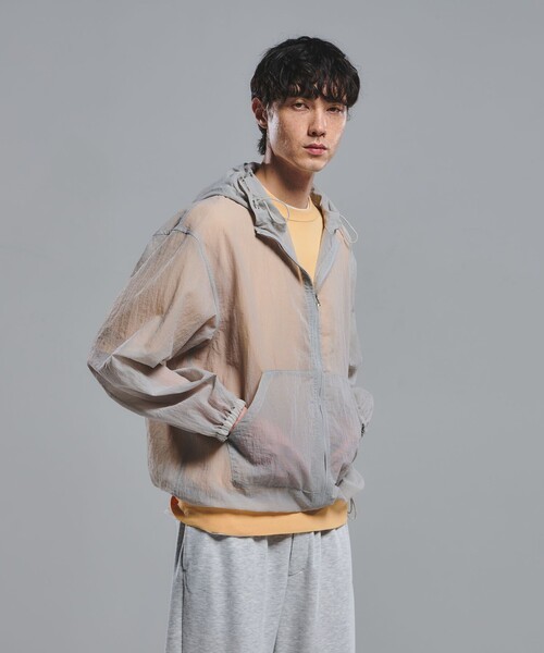 GREEN LABEL RELAXING　ジップアップフーディージャケット ウールミックス ジップ パーカー フーディ