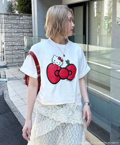 DOUBLE NAME（ダブルネーム） tシャツ 「m:rex」ハローキティコラボ