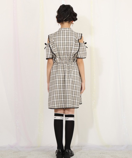 「PINKHUNT」 「KIDS」半袖ワンピース 130cm アッシュグレー キッズ_画像7