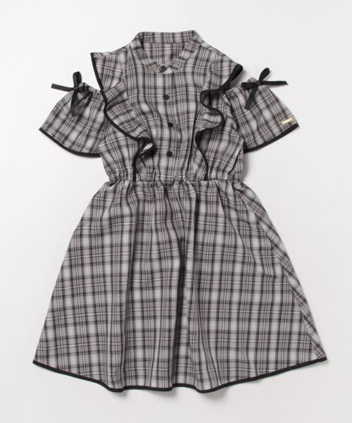 「PINKHUNT」 「KIDS」半袖ワンピース 130cm アッシュグレー キッズ_画像8
