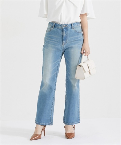 「Petitjo」 デニムパンツ 58 ブルー レディース_画像3