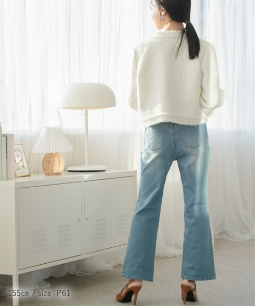 「Petitjo」 デニムパンツ 58 ブルー レディース_画像5