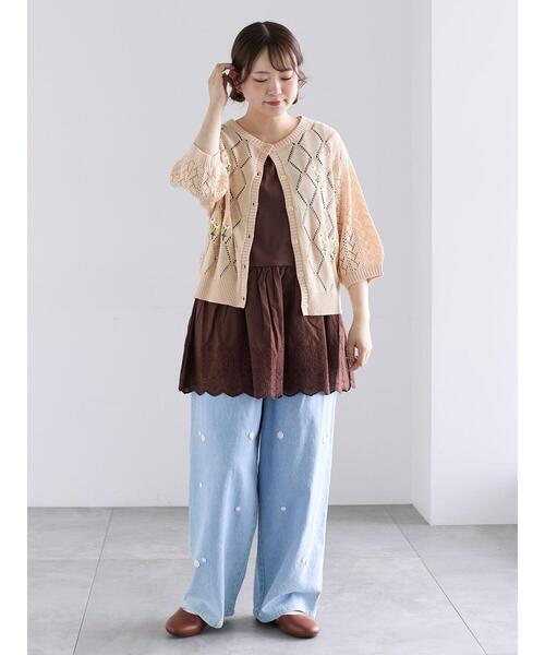 Samansa Mos2（サマンサモスモス） tシャツ 「新色追加」裾スカラップ