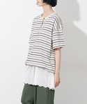 tシャツ 「新色追加」裾スカラップレースノース...の詳細画像5