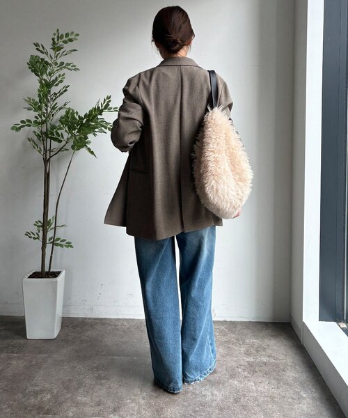 「DouDou」 デニムパンツ 38 ブルー レディース_画像7