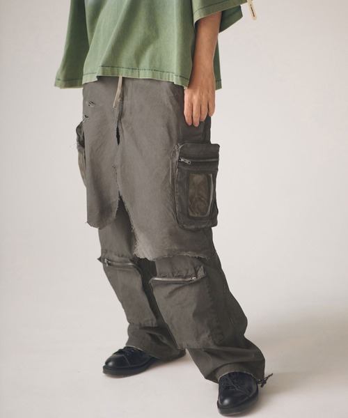 カーゴパンツ mp14755-grunge layered Cargo Pants レイヤードカーゴパンツ(AP2618046) メンズ
