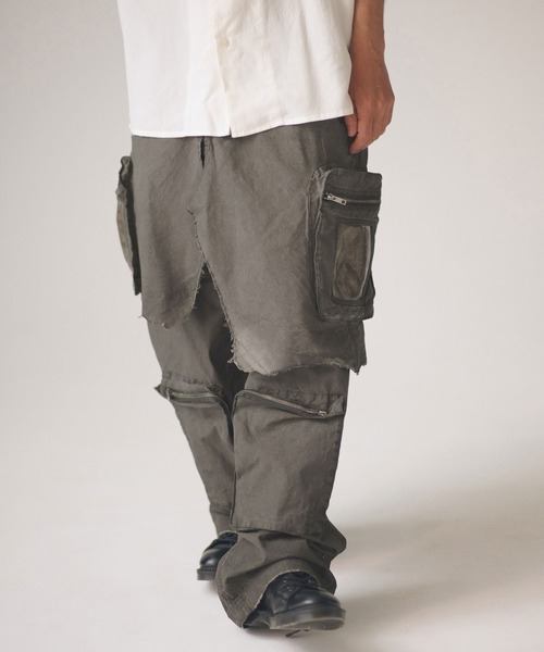 カーゴパンツ mp14755-grunge layered Cargo Pants レイヤードカーゴパンツ(AP2618046) メンズ_2