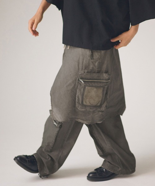 カーゴパンツ mp14755-grunge layered Cargo Pants レイヤードカーゴパンツ(AP2618046) メンズ_4