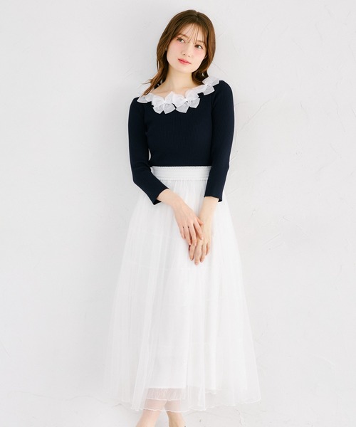 tocco closet（トッコ クローゼット） ニット セーター シアーリボン