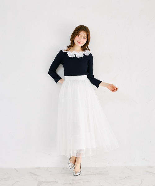 コッコ☆ tocco closet（トッコ クローゼット） ニット セーター シアーリボン