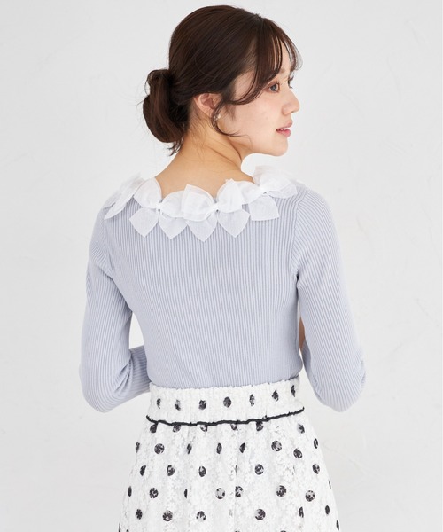 tocco closet（トッコ クローゼット） ニット セーター シアーリボン