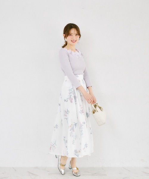 tocco closet（トッコ クローゼット） ニット セーター シアーリボン