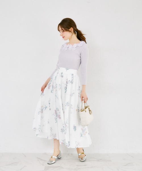 tocco closet（トッコ クローゼット） ニット セーター シアーリボン