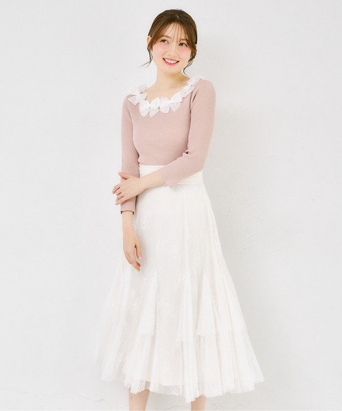 tocco closet（トッコ クローゼット） ニット セーター シアーリボン