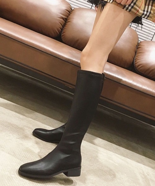 「LADY LIKE」 ロングブーツ 24.0cm ブラック レディース_画像4