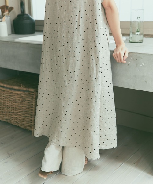 「URBAN RESEARCH DOORS」 半袖ワンピース MEDIUM ナチュラル レディースの画像