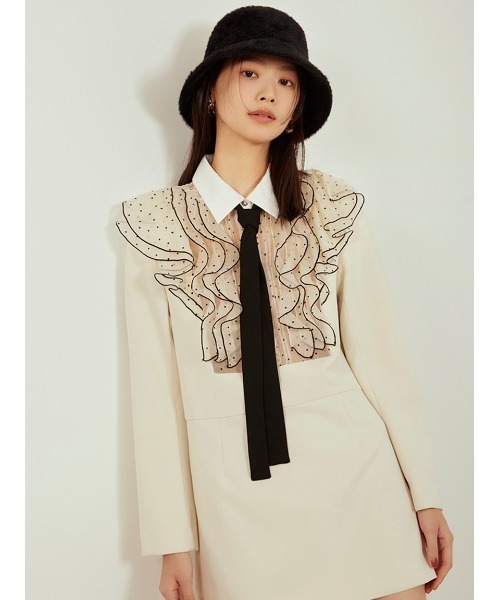 「LILY BROWN」 長袖ワンピース 1 ブラック レディースの画像