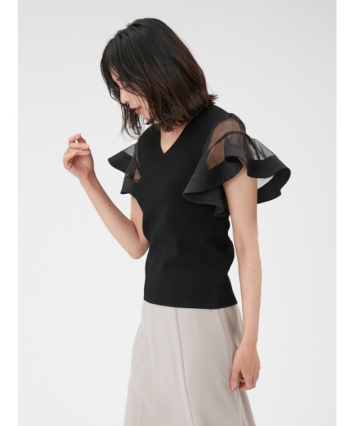 「FRAY I.D」 ノースリーブニット ONE SIZE ベージュ レディース_画像6