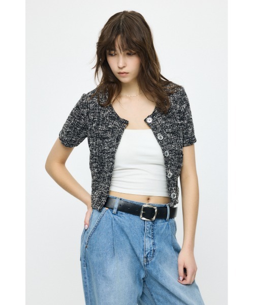 トップス Mallion vintage top MOUSSY（マウジー） tシャツ TWEED CRUSH トップス レディース