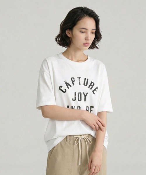 GLOBAL WORK（グローバルワーク） tシャツ 半袖 冷感コットンプリント