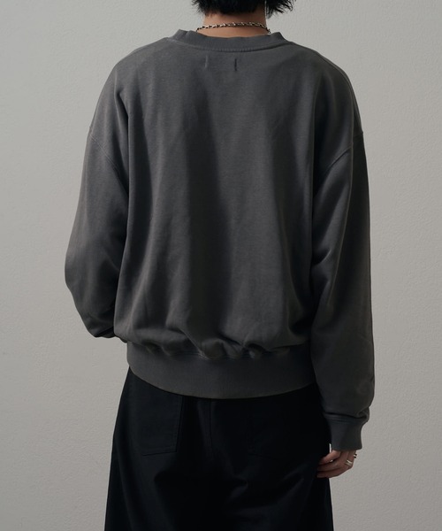 「Lui's」 スウェットカットソー M チャコールグレー メンズ_画像8