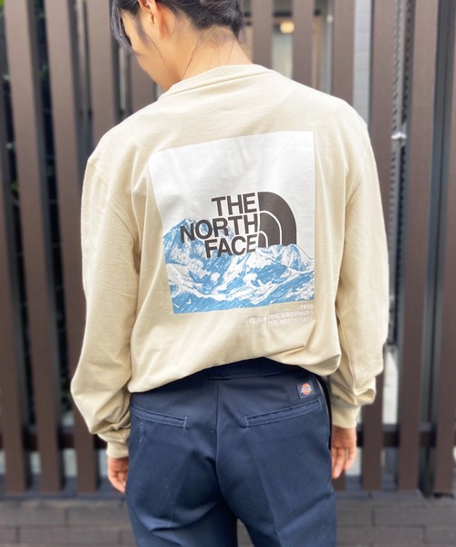 THE NORTH FACE（ザ ノースフェイス） 長袖Tシャツ M ベージュ メンズ 