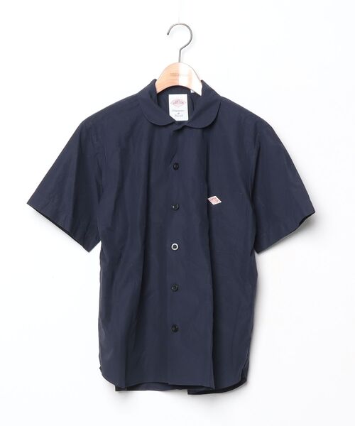 Danton（ダントン） 半袖シャツ 36 ネイビー レディース : ZOZOTOWN