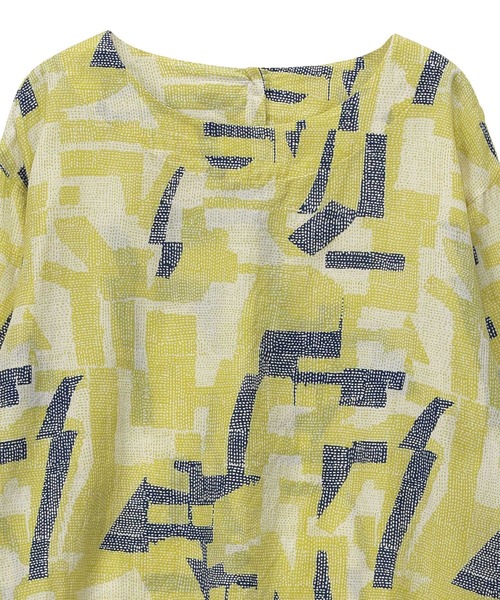 「Plantation」 長袖ブラウス M size ライトグリーン レディース_画像5