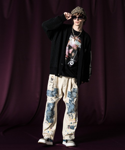 「glamb」 ニットカーディガン M ブラック メンズ_画像6