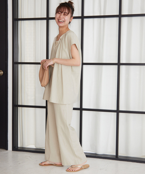 「JOURNAL STANDARD relume」 パンツ 38 ベージュ レディース_画像8