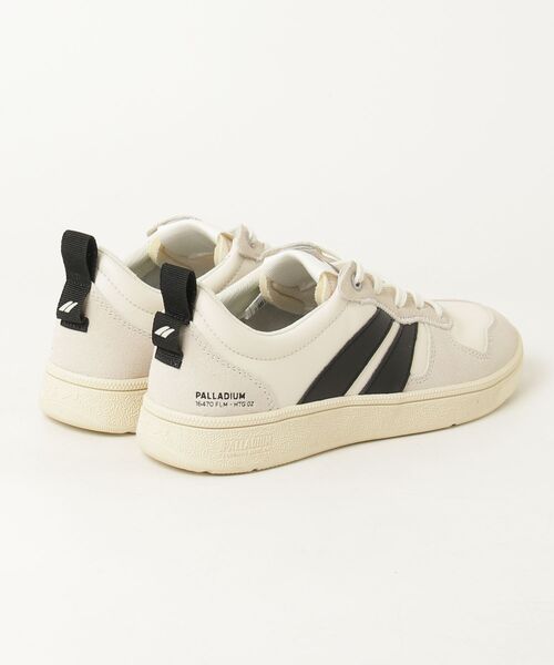「PALLADIUM」 ローカットスニーカー 24.5cm ホワイト×ライトピンク メンズ_画像4