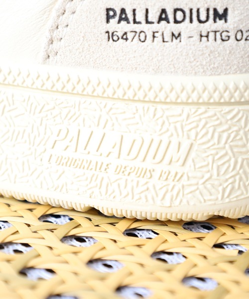 「PALLADIUM」 ローカットスニーカー 24.5cm ホワイト×ライトピンク メンズ_画像7