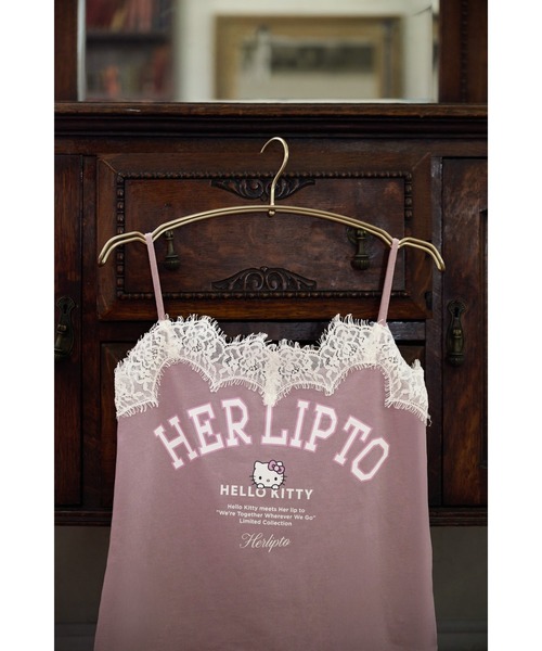 Her lip to キャミソール HLT x Hello Kitty Lace-Trim Camisole