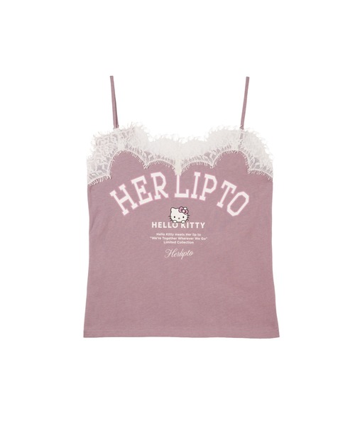 Her lip to キャミソール HLT x Hello Kitty Lace-Trim Camisole