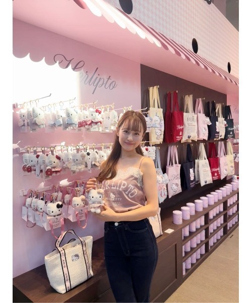 Her lip to キャミソール HLT x Hello Kitty Lace-Trim Camisole