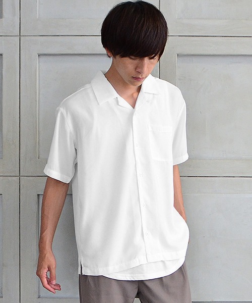 MinoriTY シャツ 「MinoriTY」オープンカラー半袖シャツ 開襟