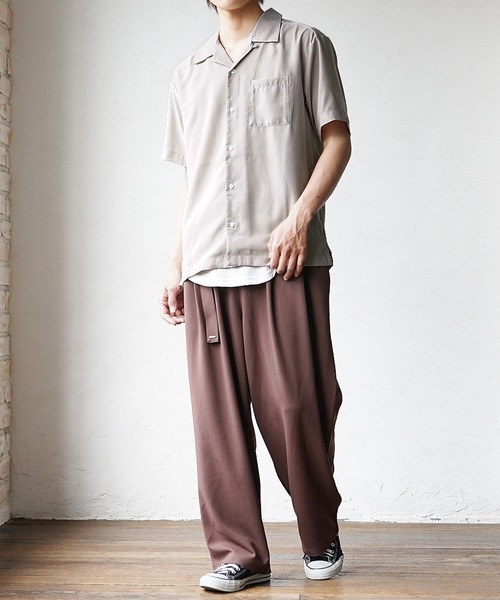 MinoriTY シャツ 「MinoriTY」オープンカラー半袖シャツ 開襟