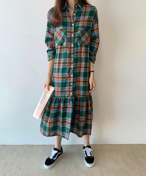 フランネル ワンピース
