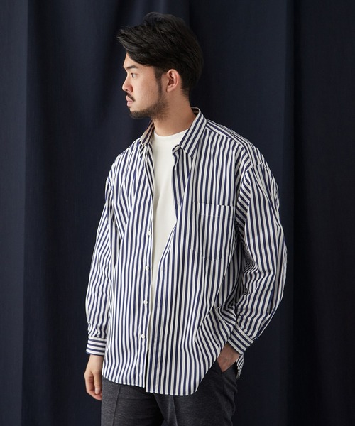 CTHY THOMAS MASON生地 オーバーサイズシャツ size2 日本製 THOMAS MASON（トーマス メイソン） シャツ ブラウス 【THOMAS MASON