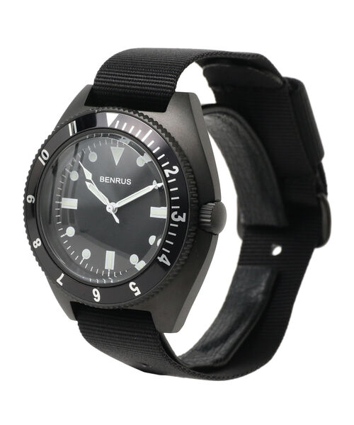 BENRUS 腕時計 BENRUS / TYPEI BLACK メンズ : ZOZOTOWN Yahoo!店