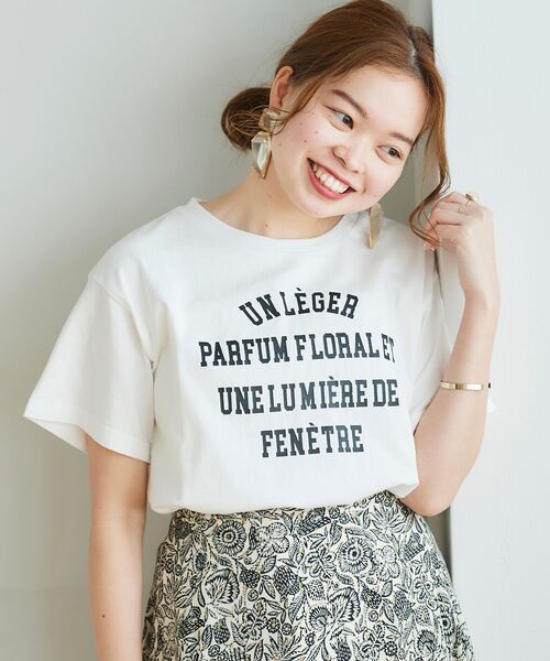 tシャツ Tシャツ un leger parfumロゴプリントTシャツ5,390円