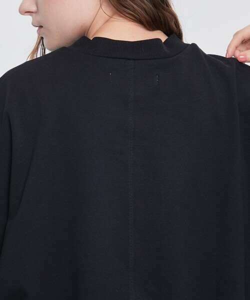 UJOH◆ドローコードヘムクロップドTシャツ/2/コットン/BLK/無地/U772-T04-021 中古・古着通販】Ujoh (ウジョー) ドローコードヘムクロップドT