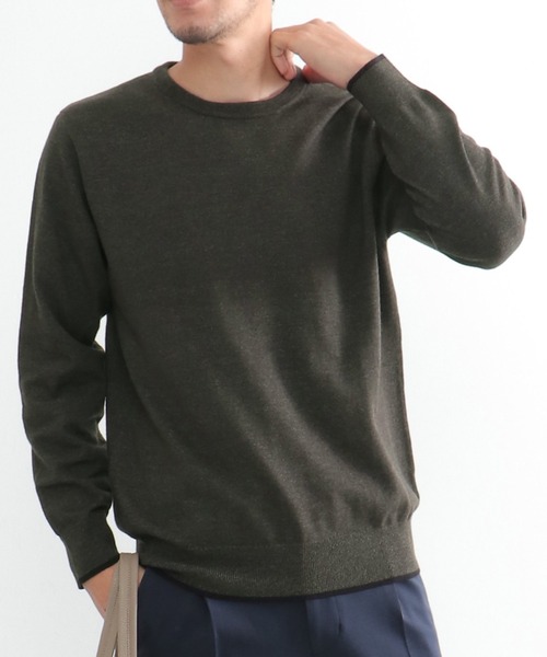 IKKA LOUNGE セーター ニット 「洗濯機で洗える」ハイゲージクルー