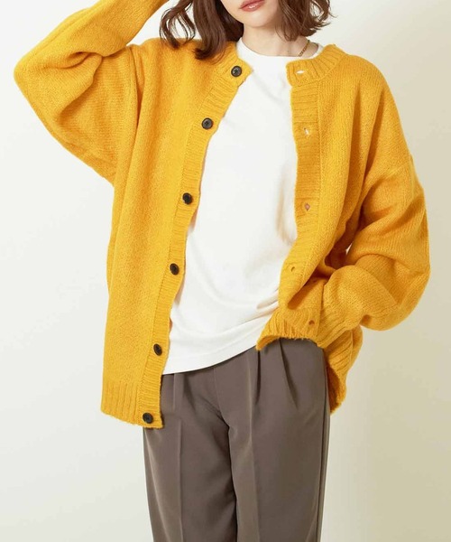 Bling Leads カーディガン Bling leads2wayクルーネックモヘアタッチ