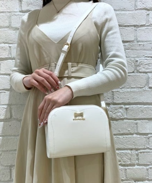 ★お値下げ★新品Samantha Vega　ビジュー＆リボン付きショルダーバッグ Samantha Vega（サマンサベガ） ショルダーバッグ バッグ ビジュー