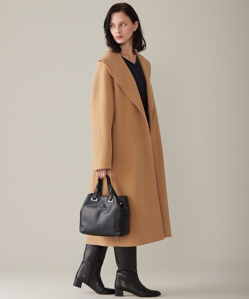 自由区（ジユウク） コート アウター ウールリバーロング コート