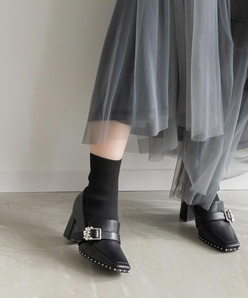 RANDA（ランダ） ブーツ ニットドッキングブーツ レディース