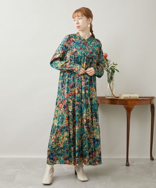 Paradise Picnic（パラダイスピクニック） ワンピース 長袖ティアード